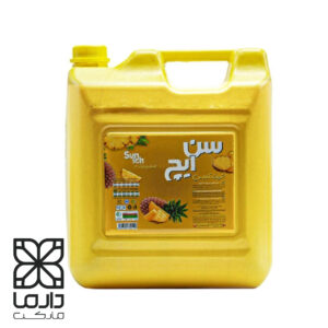 شربت آناناس سن‌ایچ 13 لیتری با طعم استوایی و بسته‌بندی پلاستیکی بزرگ مناسب مصارف سازمانی – دارما مارکت