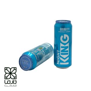 نوشیدنی انرژی‌زا کینگ مدل Gravity با بسته‌بندی فلزی، مناسب مصرف سازمانی، پک معیشتی و خرید عمده از دارما مارکت